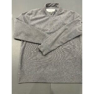 Weatherproof Vintage 1/4 Zip Pullover Sweater Heather Gray Ribbed XL (227)